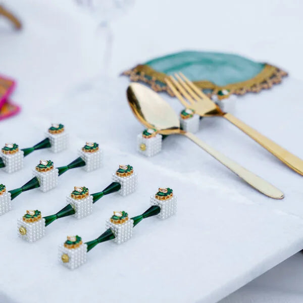 Pichwai-Inspired Cutlery Rest