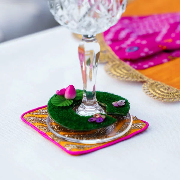 Pichwai Costers, Glass Charms and Glass Covers