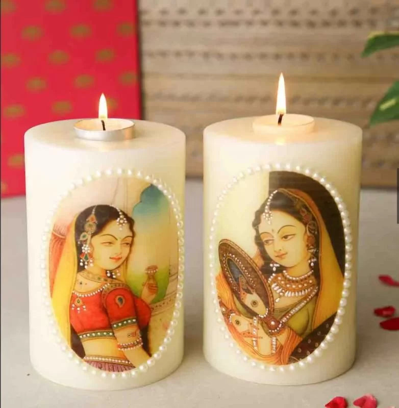 Royal Mughal Art Candle