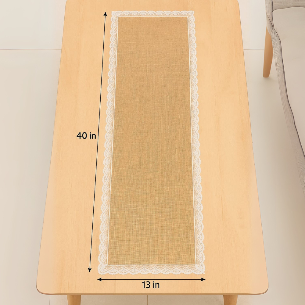 Rustic Charm Lace Runner