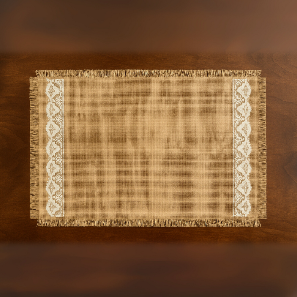 Rustic Lace Jute Placemat