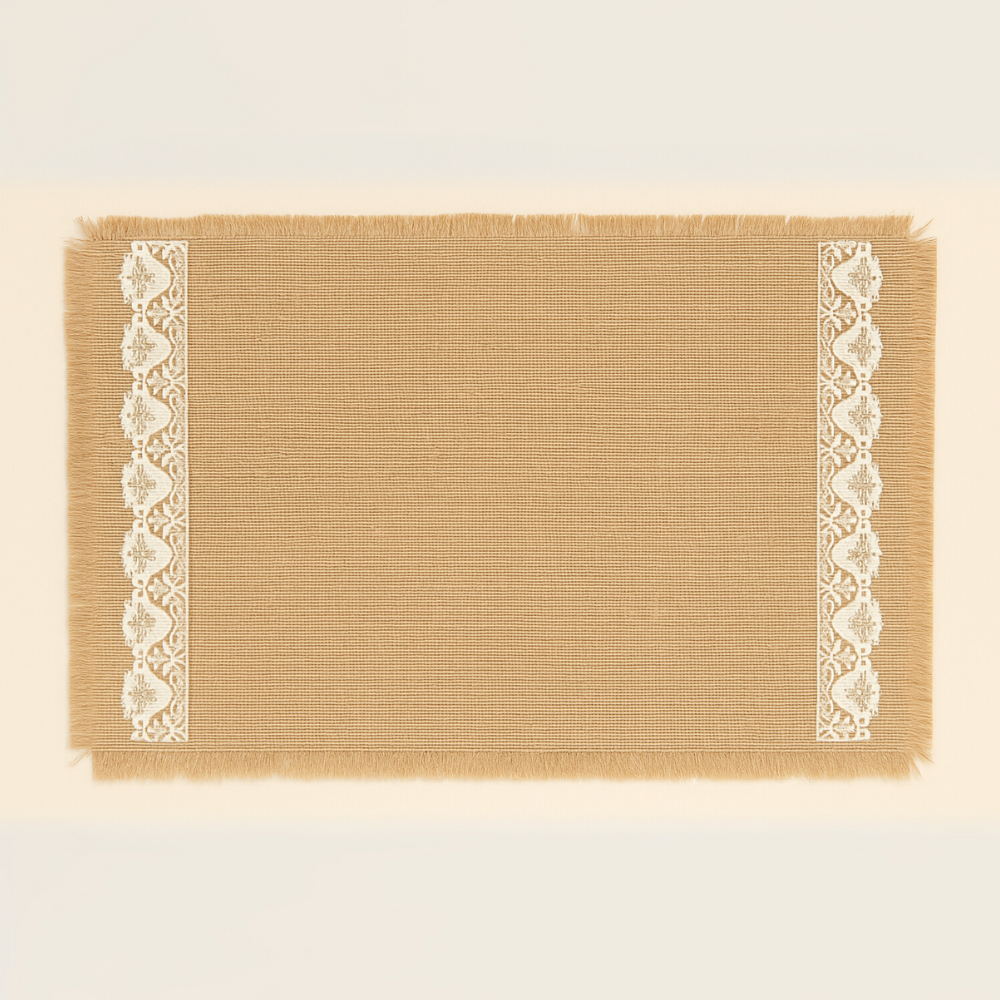 Rustic Lace Jute Placemat