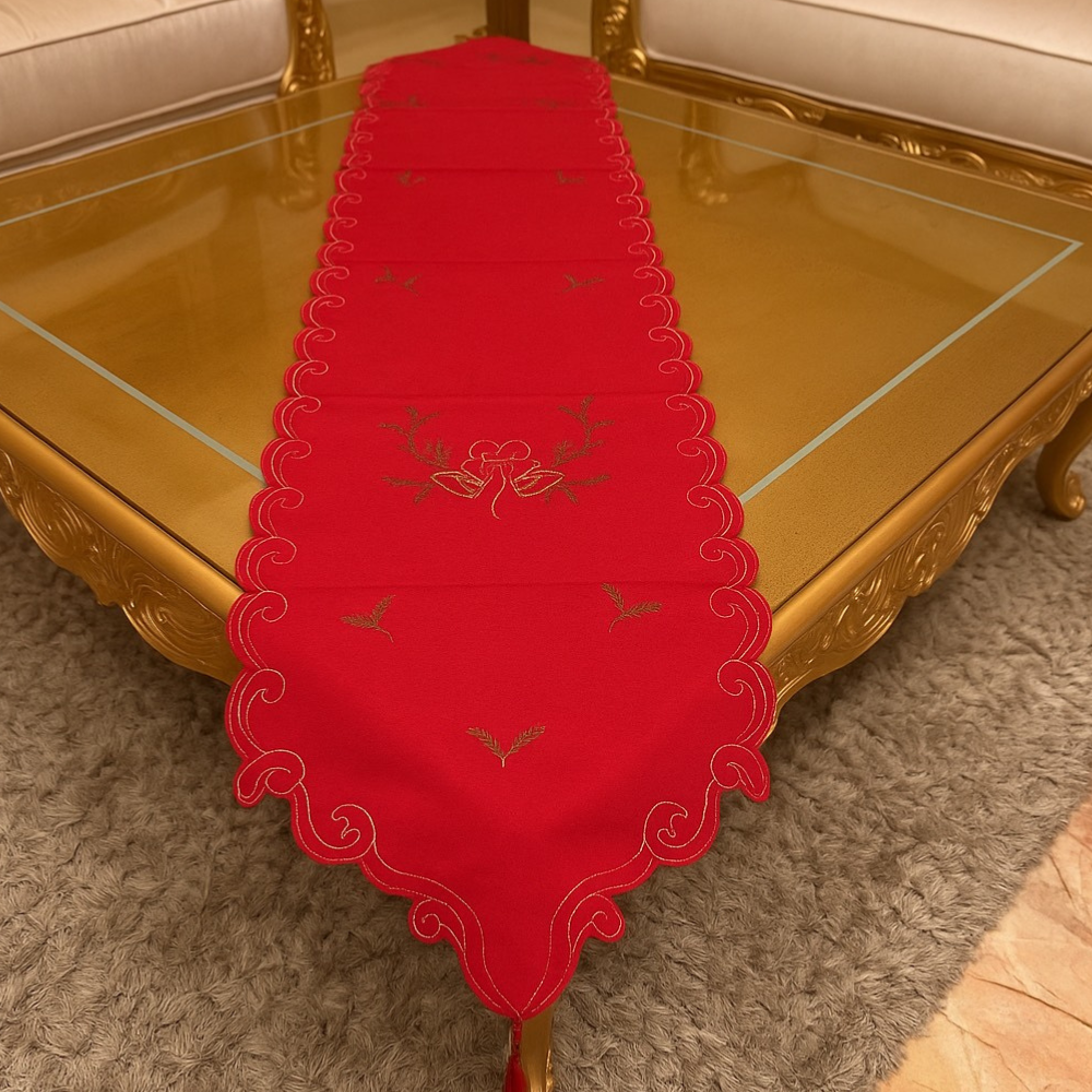Scarlet Bells Table Runner