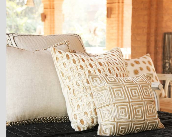 Geometric Luxe Cushion
