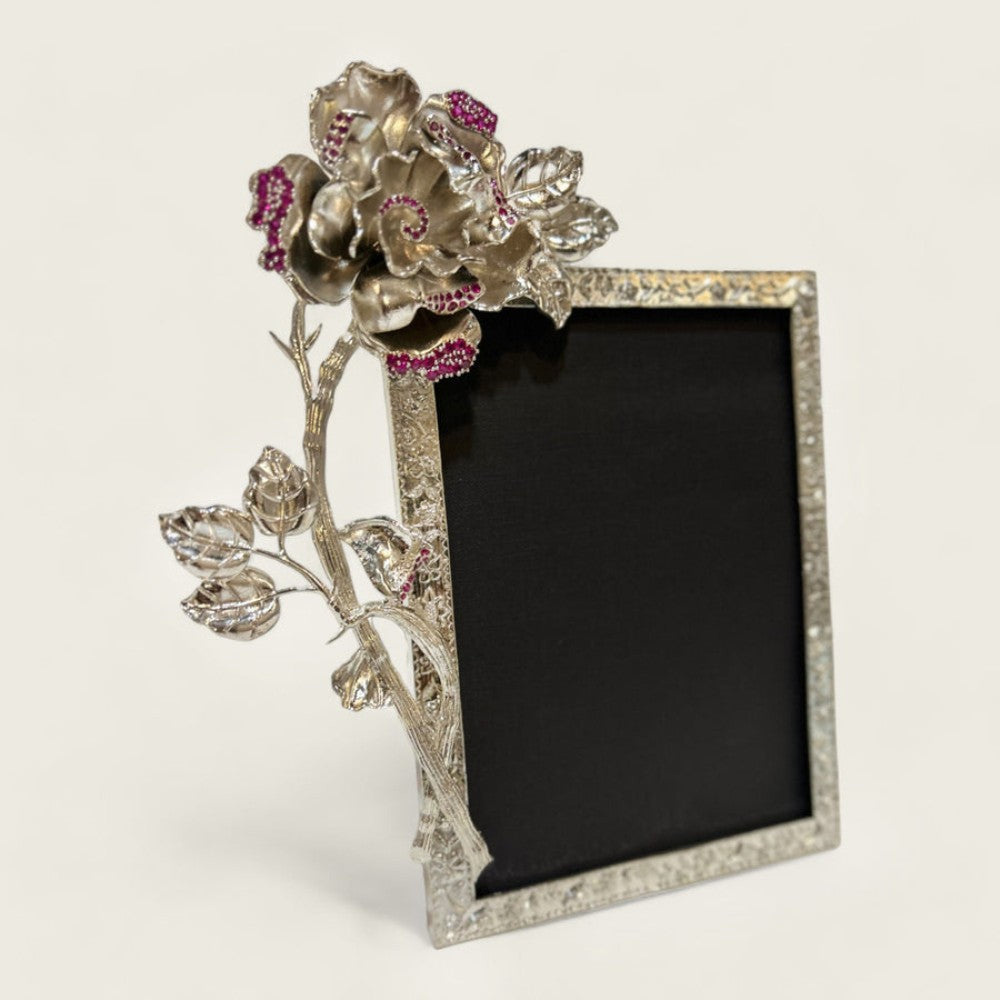 Silver Rose Photoframe