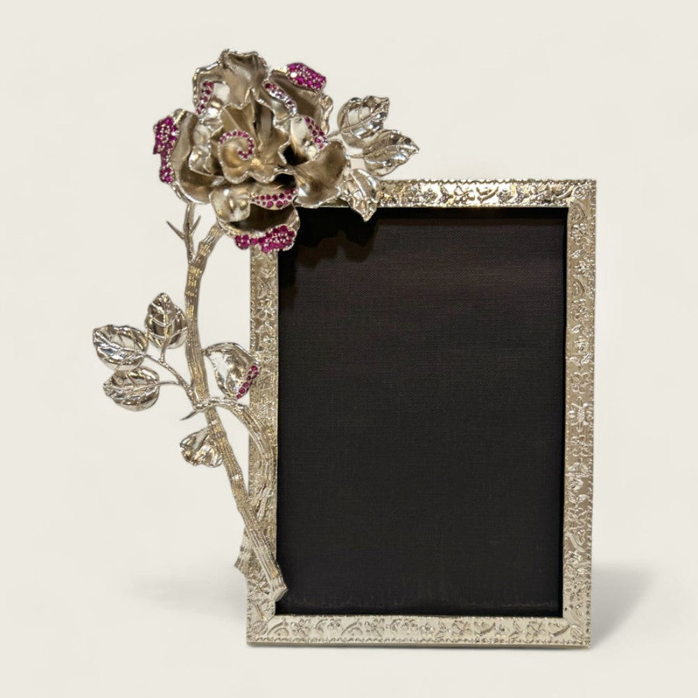 Silver Rose Photoframe