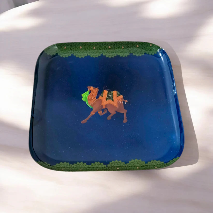 Square Quarter Plates – Blue Royalty