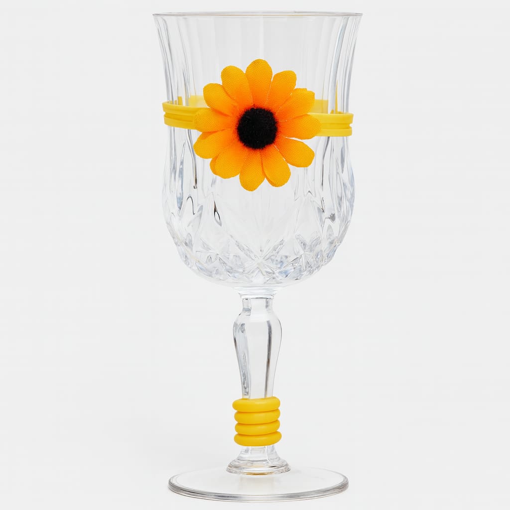 Sunflower Dual Glass Charm Set