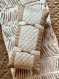 The Brown & Ivory Horsebit Lumbar (With Insert)