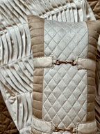 The Brown & Ivory Horsebit Lumbar (With Insert)