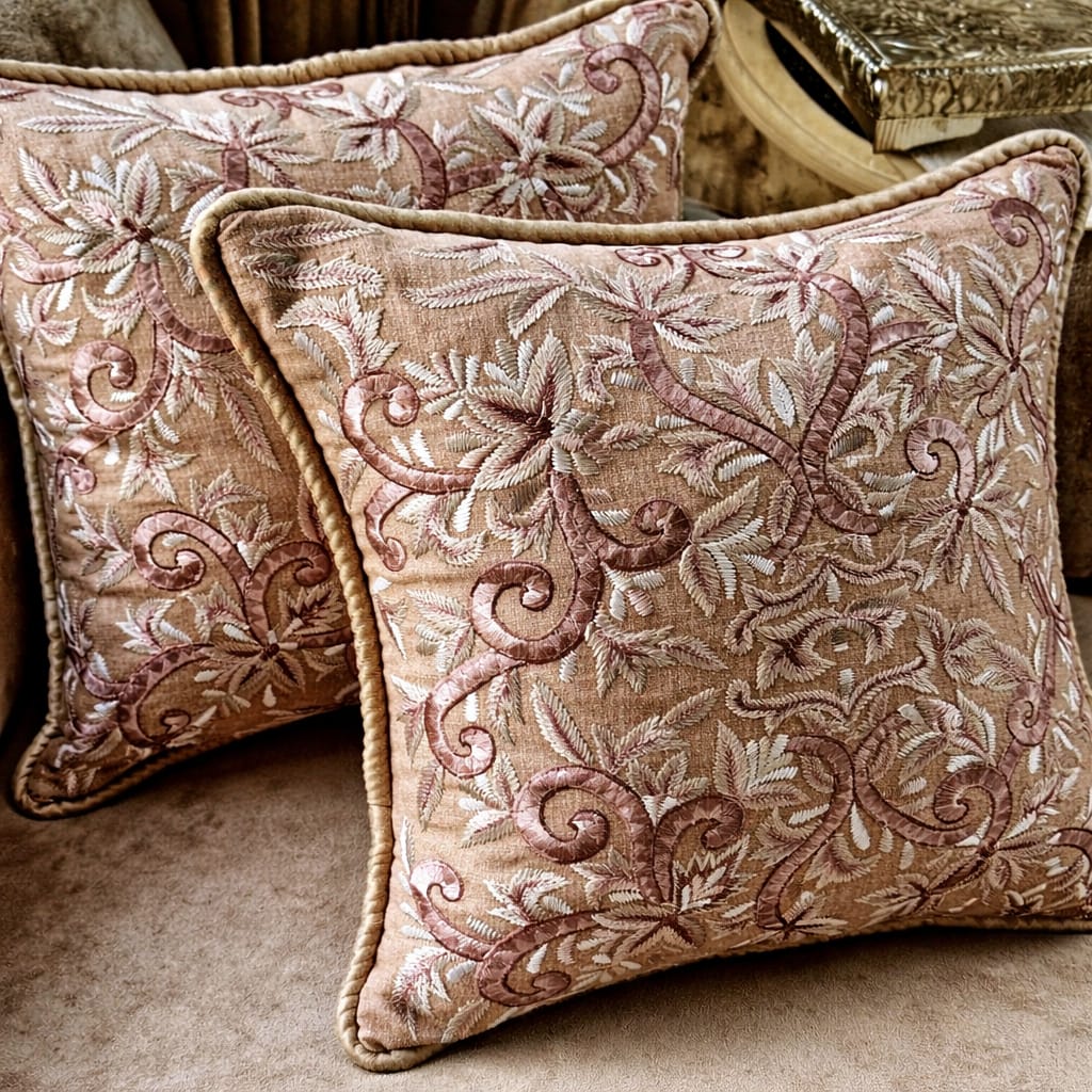 The Firdous Bagh Cushion Cover