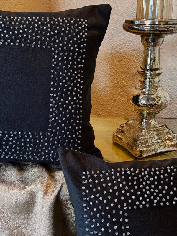 The Ivory Beaded Cushion Cover