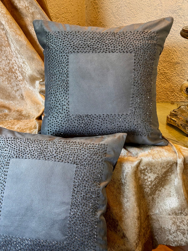 The Ivory Beaded Cushion Cover