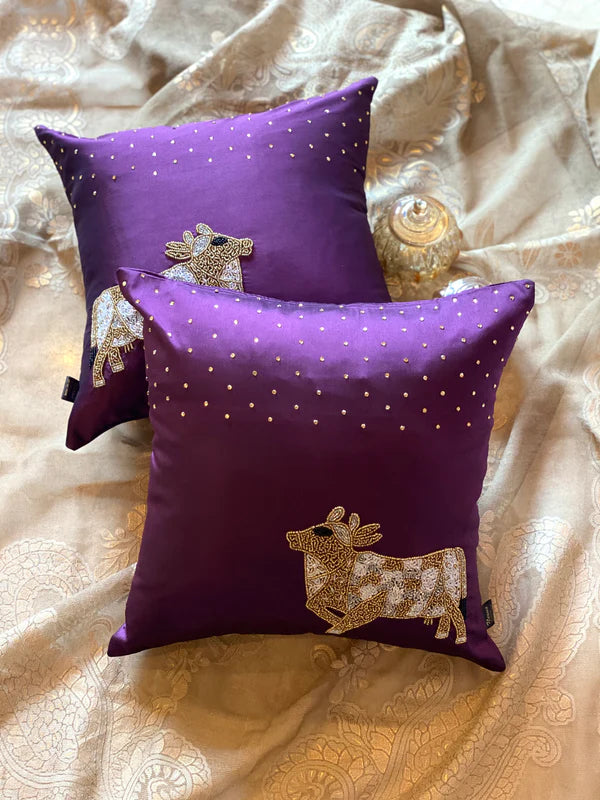 The Wine Nandi Accent Cushion Cover