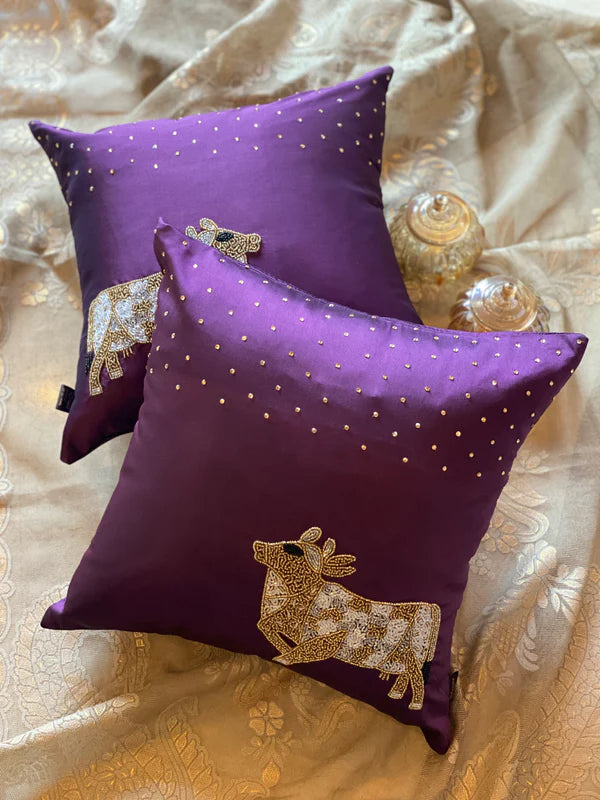 The Wine Nandi Accent Cushion Cover