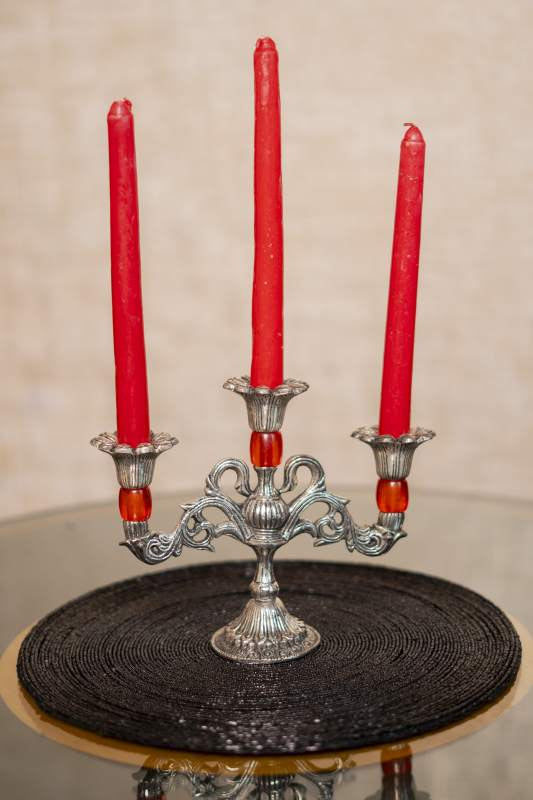 Timeless Silver Candlebra