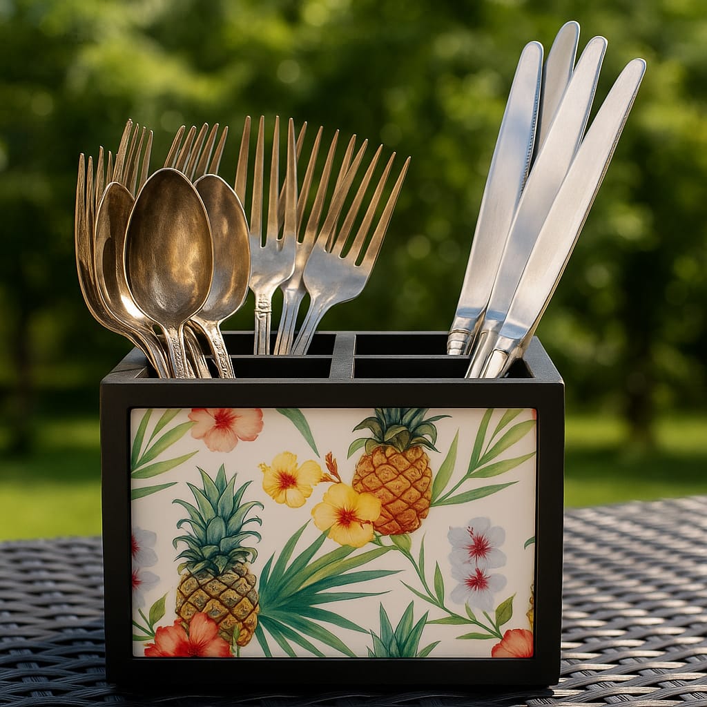 Tropical Cutlery Holder