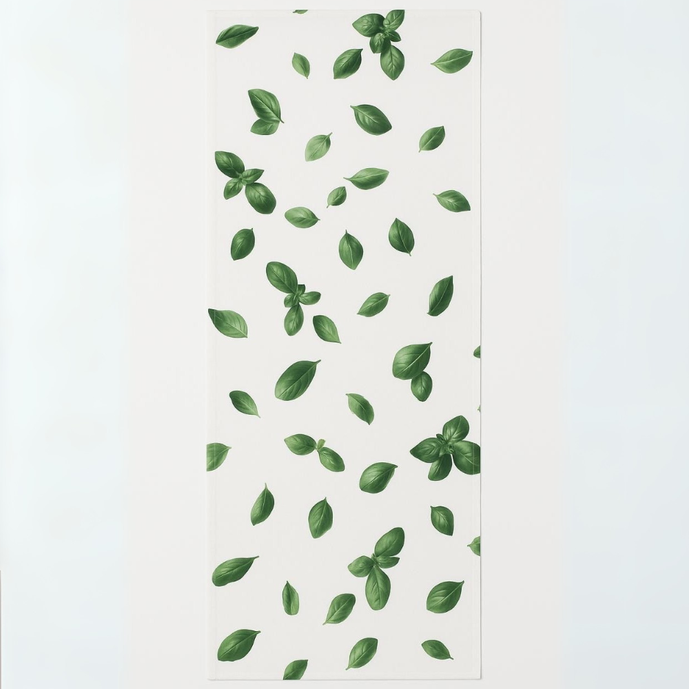 Basil Leaf Cotton Table Runner