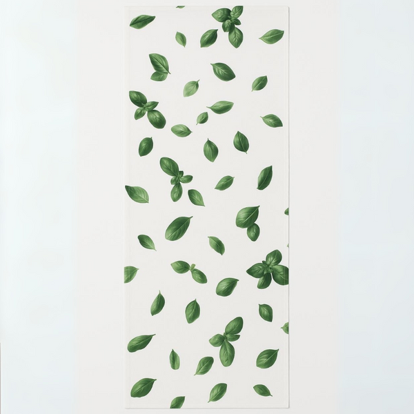 Basil Leaf Cotton Table Runner