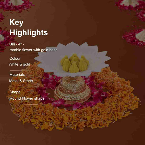 White Lotus Gold Urli