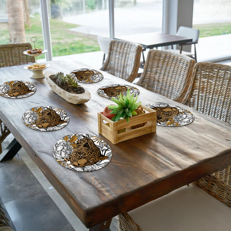 Wild Majesty Wooden Dining Table Mat
