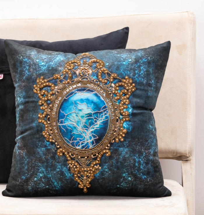 Royal Midnight Mirror Cushion