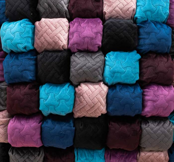 Velvet Mosaic Bubble Cushion