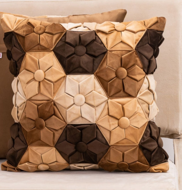 Hexagon Velvet cushion