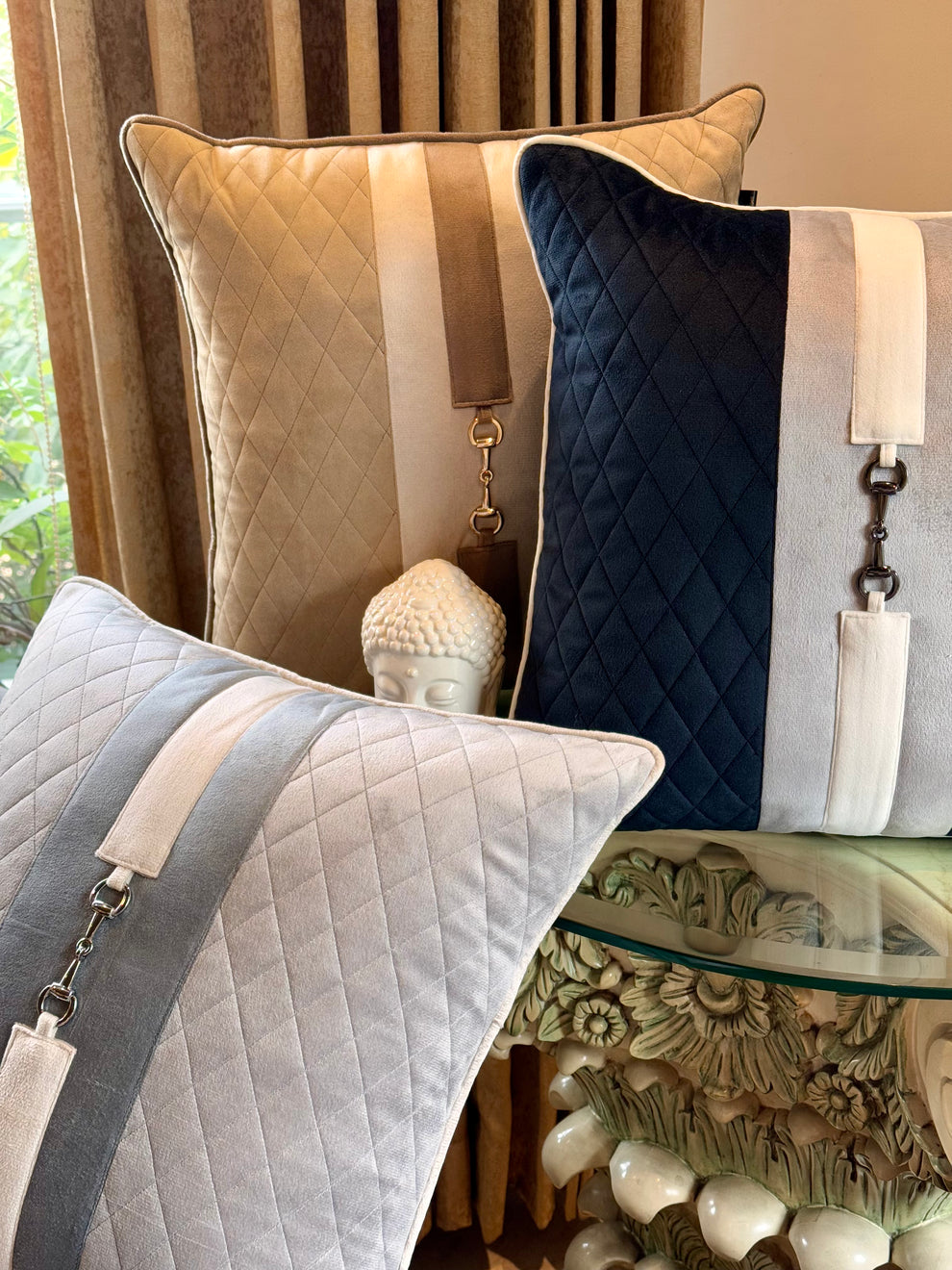 Buckle Cushion Cover
