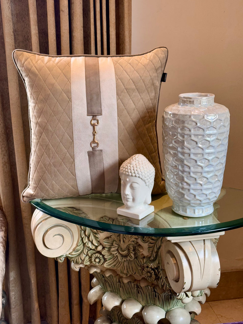 Buckle Cushion Cover