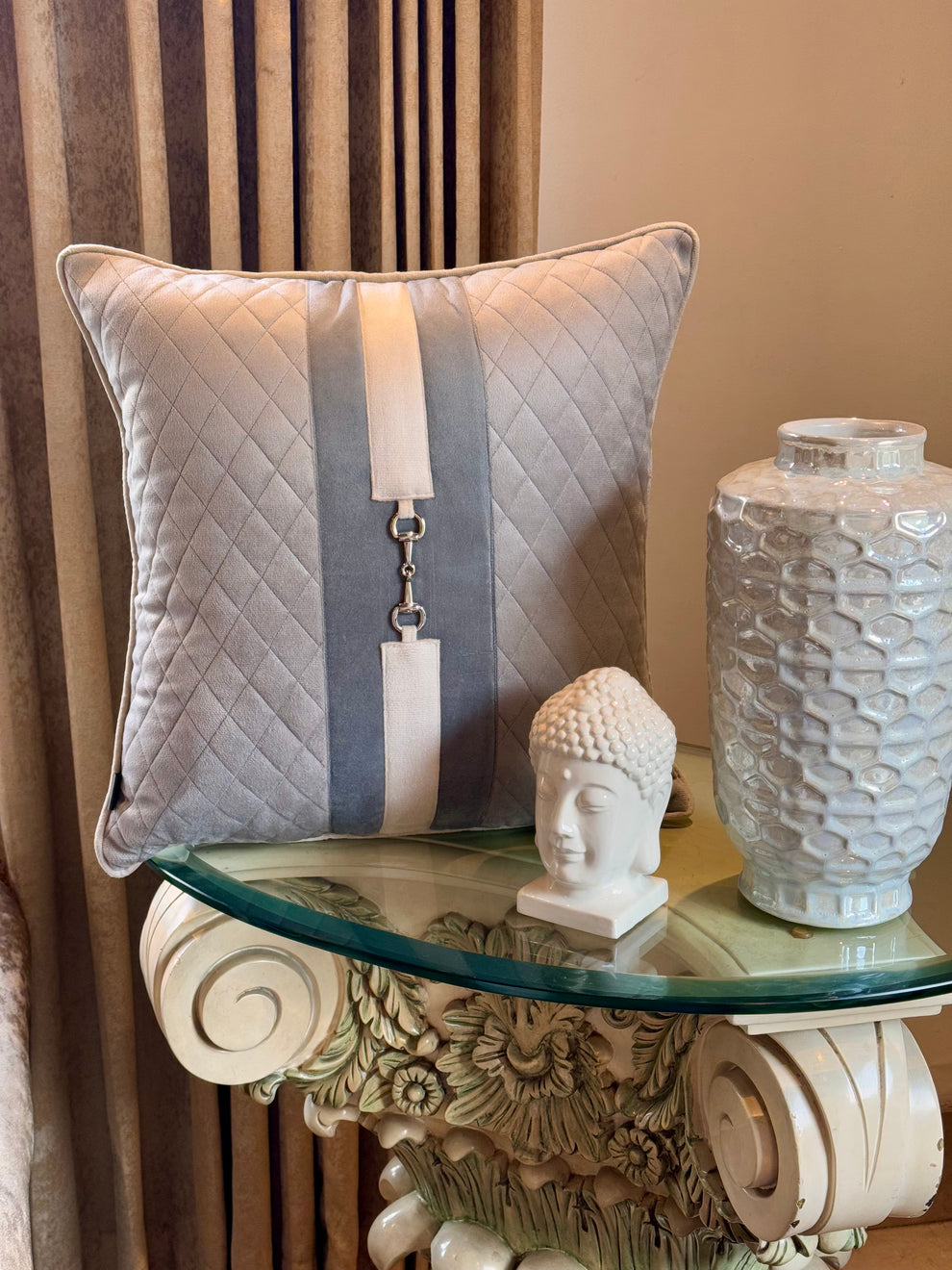 Buckle Cushion Cover