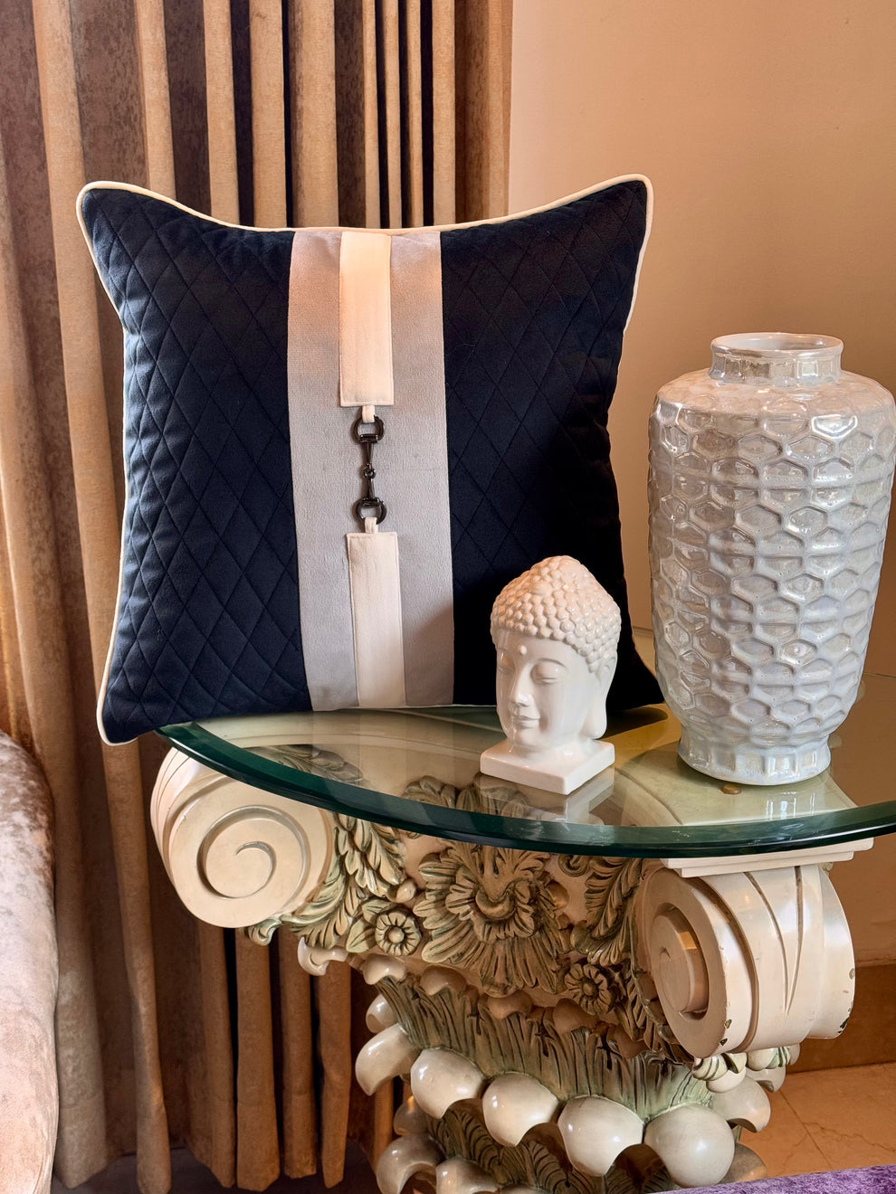 Buckle Cushion Cover