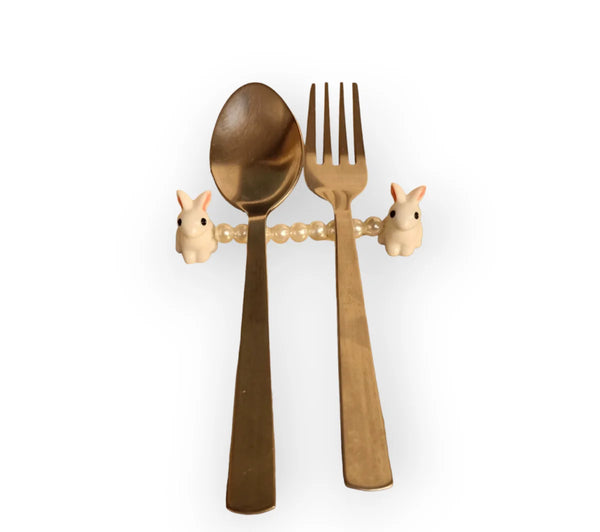 Bunny cutlery rest