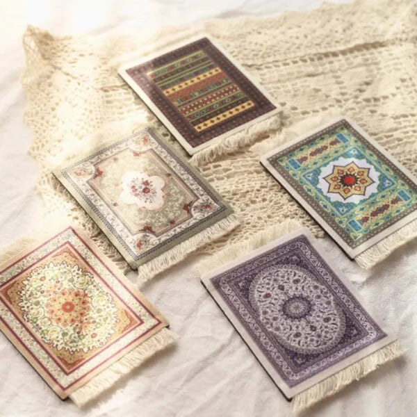 Carpet style coasters