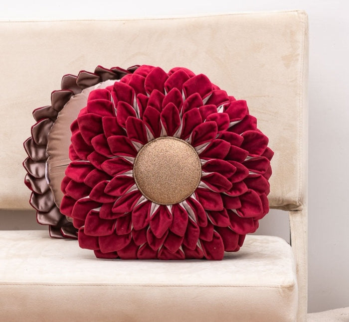 Plush Sunflower Cushion