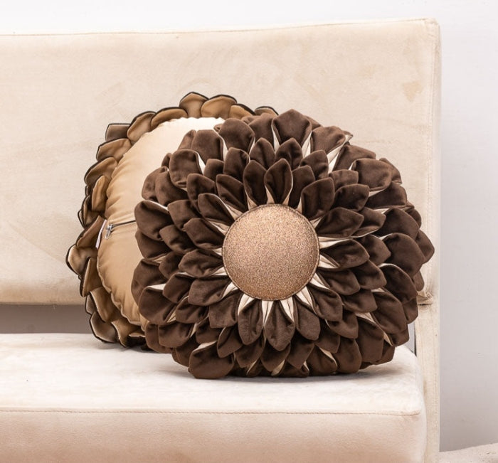 Plush Sunflower Cushion