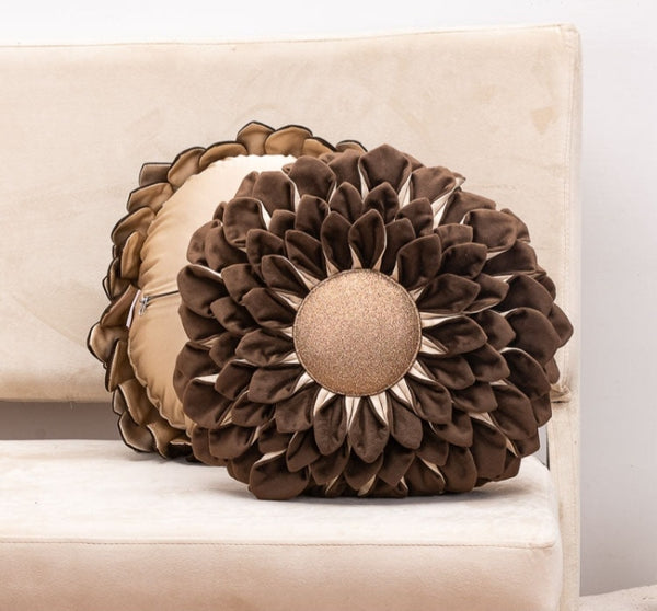 Plush Sunflower Cushion