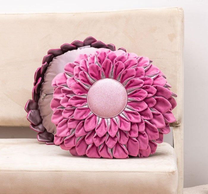 Plush Sunflower Cushion