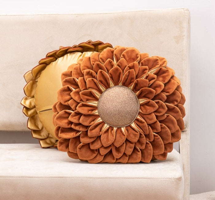 Plush Sunflower Cushion