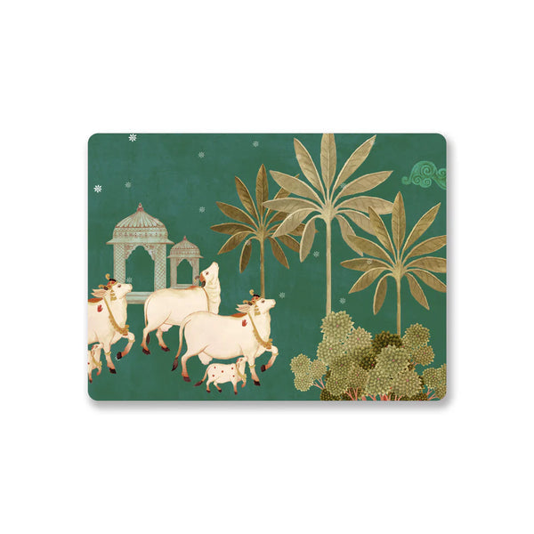 Bovine Bliss Wooden Dining Table Mat