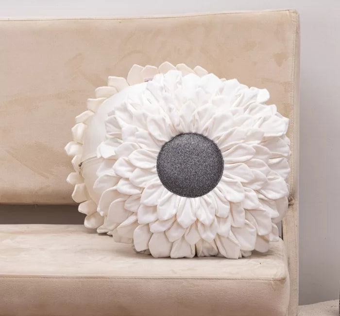 Plush Sunflower Cushion